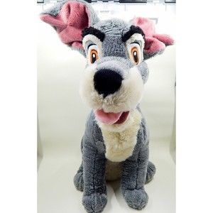 Disney Store Collectible Plush Tramp From Lady & The Tramp Missing Collar